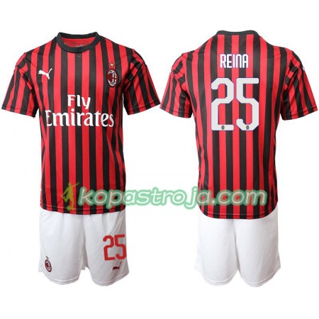 Billiga Fotbollströjor AC Milan REINA 25 Barn Hemma tröja 2019/20 Kortärmad